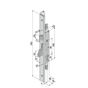 Serratura per porte in alluminio 30 mm Welka 16030100