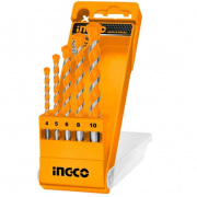 Set 5 punte da muratura per trapano Ingco AKD3051