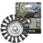 Spazzola metallica Tonda 115 mm a treccia per smerigliatrici Black and decker 