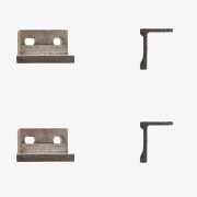 Supporti a parete Laterali per sistema Basic Koblenz 05004 Set 2 pz