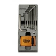 Chiavini esagonale set da 8 pz e portainserti 31 pz Beta in termoformato