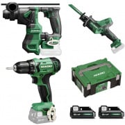 Tassellatore seghetto e trapano avvitatore set di utensili Hikoki KC12SKB