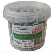 Tasselli In Nylon 6x30 mm Con Viti Allfix 100 Pz