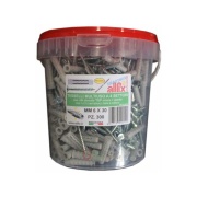 Tasselli In Nylon 6 x 30 mm Con Viti e Punta 300 Pz