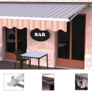 Tenda da sole a bracci e barra quadra con cassonetto Palermo Tempotest