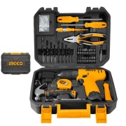 Trapano avvitatore a batteria 12 V in valigetta 81 accessori Ingco HKTHP10811