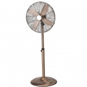 Ventilatore a piantana in metallo bronzato 60 watt 45 cm Vinco 70726
