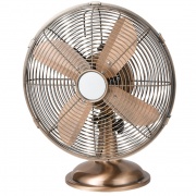 Ventilatore da tavolo in metallo bronzato 50 watt 40 cm Vinco 70617