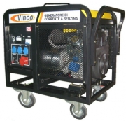 Generatore di corrente 4 tempi carrellato lt Vinco 11000cle-3 monofase-trifase